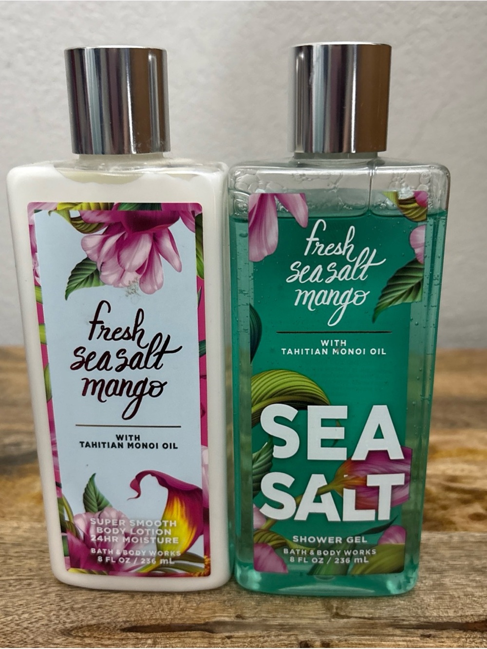 Bath & Body Works Fresh Sea Salt Mango Shower Gel & Lotion Set